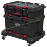 Keter Stack-n-Roll 3-Piece Tool Storage