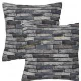 Brick Wall Texture Pillow 18x18 ONE ONLY
