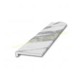 2pk 3 in. x 95 in. Trim with lip Calacatta White