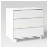 Modern 3-Drawer Dresser White