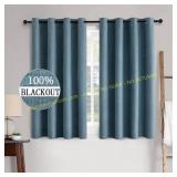 MIULEE Linen Blackout Curtains 52x54