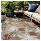 Luul Home Floral Indoor/Outdoor Rug 5X7