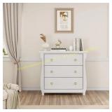 GarveeHome 3-Drawer Dresser with Legs TAN