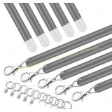 Black Shimeyao 10 Pack 36" Acrylic Curtain Wands