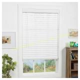 allen + roth Cordless White Slat Blinds 34x64