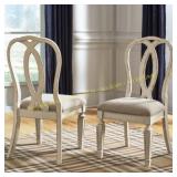Ashley Realyn Ribbon Back Chairs - White
