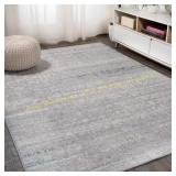 Tidal Modern Strie Gray/Blue 5x8 Rug