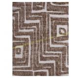 6 Ft. X 9 Ft. Brown/Ivory Aberdeen Area Rug
