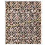 Nepal 6 Ft. X 9 Ft. Black Floral Area Rug
