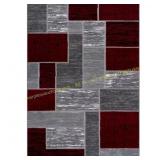 Verena Red Geometric 5 ft. x 7 ft. Area Rug