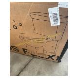 One piece toilet