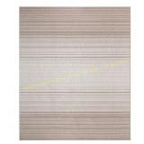 6 Ft. X 9 Ft. Ivory Cassie Stripe Area Rug