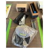 Honing guide, hat, wet stones