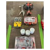 Clamps, drill bits, gauges