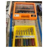 Forstner bits, nut driver set