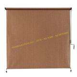 Coolaroo Walnut Exterior Roller Shade 72x96