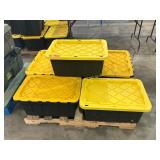 6 ct. plastic totes with lids