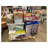 Pop Up Canopy, Paint Sprayer, Dethatcher, Hardware