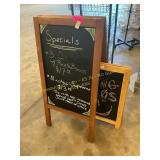 Chaulk board signs