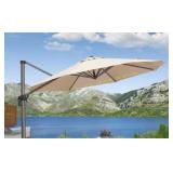 10 ft. Octagon Aluminum Patio Cantilever Umbrella