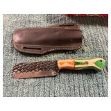 Damascus File Knife with Sheath