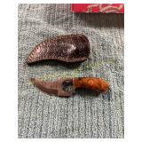 Damascus Knife with Sheath