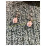 Unverified Pearl + Diamond White Gold Earrings