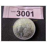 Uncirculated 1880 O Morgan silver dollar