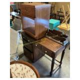 Wooden desk and stand