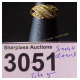 Simulated diamond ring  Size 5