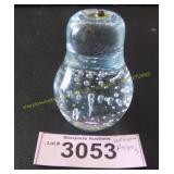Unsigned Pairpoint controlled bubble paperweight