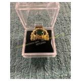 Unverified Mens Size 12 2ct Emerald + Diamond Ring