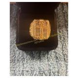Unverified Mens Size 12 Gold Cross Ring