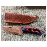 Damascus Knife with Sheath
