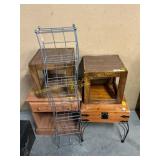 End tables, metal stand