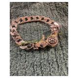 Unverified 1.6oz Sterling + Diamond Mens Bracelet