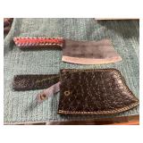 Damascus File Knife with Sheath