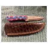 Damascus Knife with Sheath