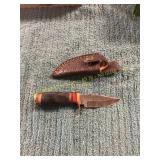Damascus Knife with Sheath