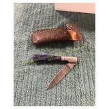 Damascus Knife with Sheath