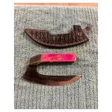 Damascus Knife with Sheath