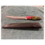Damascus Knife with Sheath