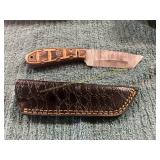 Damascus Knife with Sheath