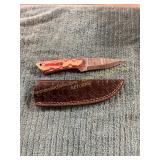 Damascus Knife with Sheath