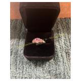 Size 6 Pink Gemstone Ring