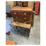 Wooden cabinet, table, end table
