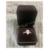 Unverified Size 8 1.5ct Gold Pear Cut Diamond Ring