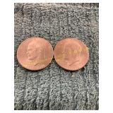 2ct Bicentennial Eisenhower Silver Dollars