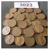 Bag of higher grade Wheat pennies