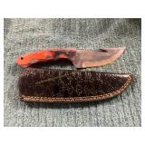 Damascus Knife with Sheath